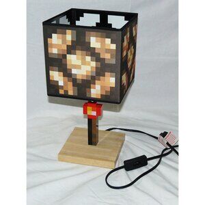 MOJANG Minecraft Glowstone Night Table/Desk Lamp with Shade 14" NO BULB